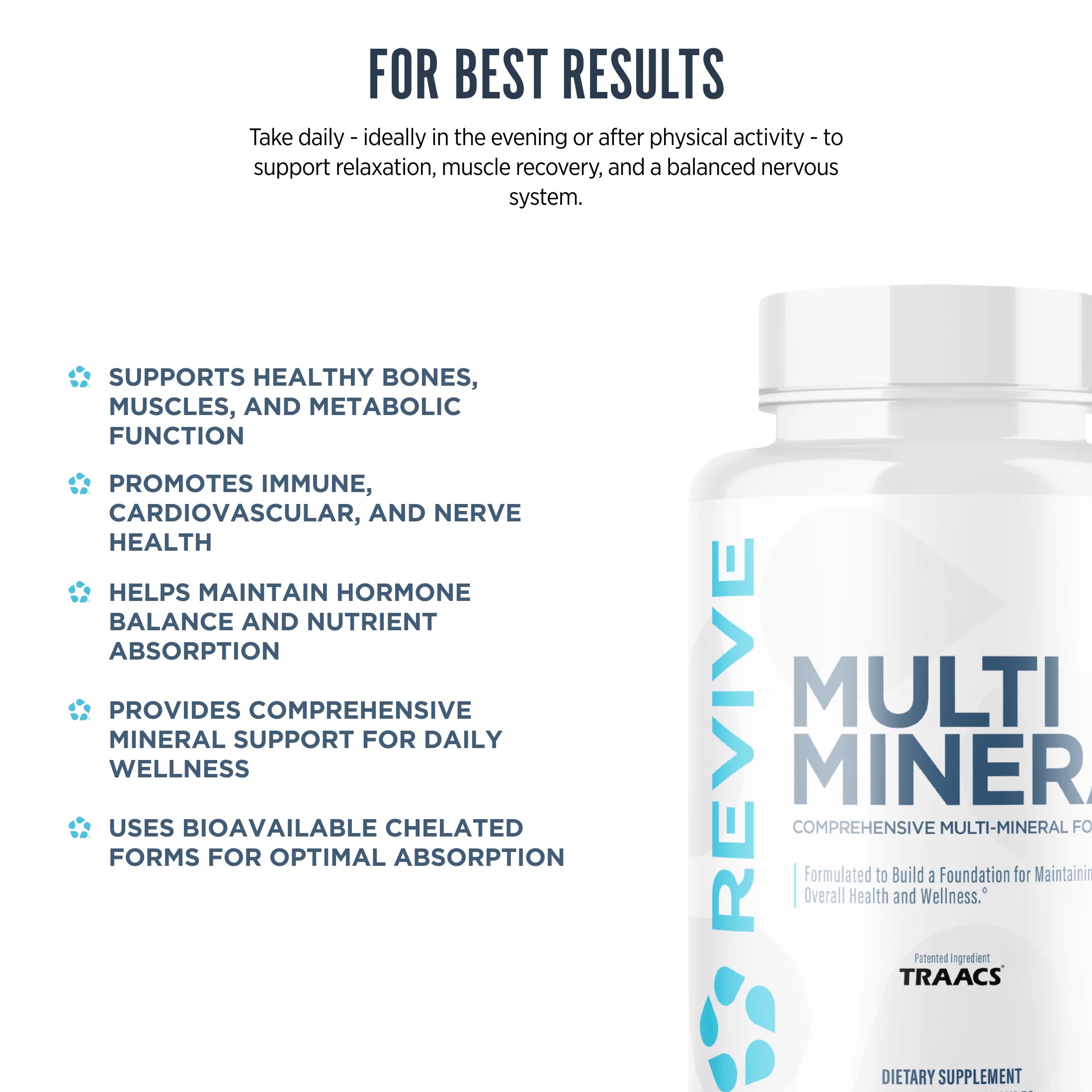 Revive MD Multi Mineral 210 Kapslar Fördelar