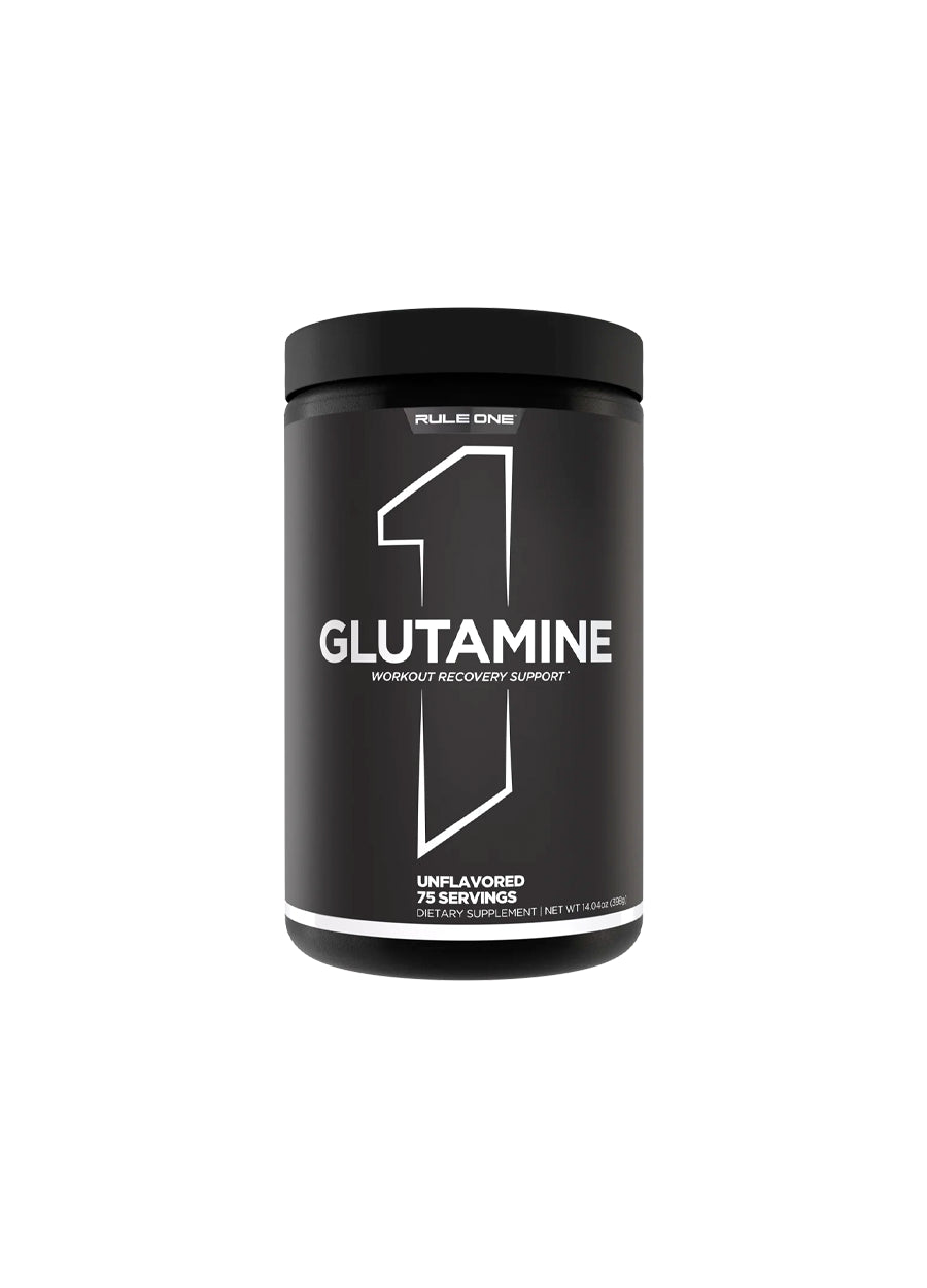 Rule One Glutamine Unflavored 398g Framsida