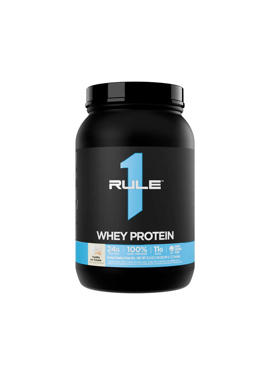 Rule One R1 Whey Blend 878g Vanilla Ice Cream Framsida