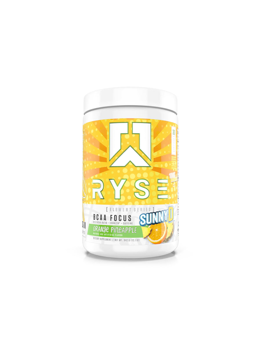 RYSE Supplements BCAA Focus 333g SunnyD Orange Pineapple Framsida
