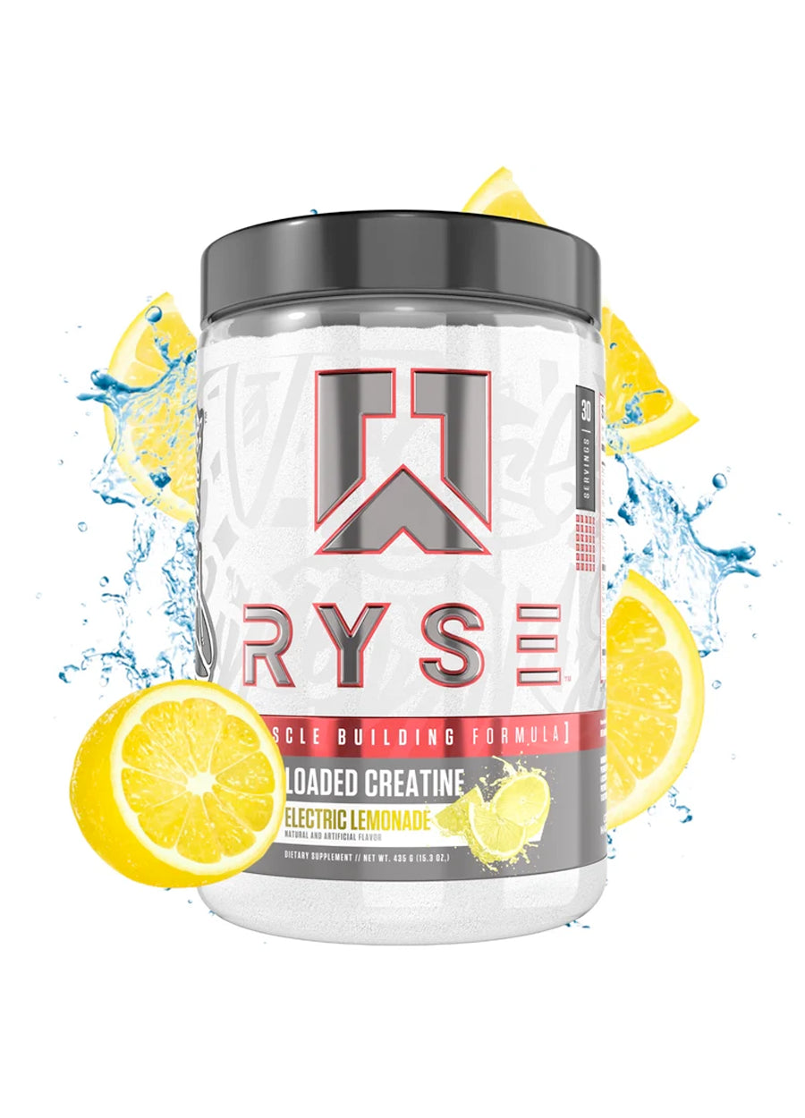 RYSE Supplements Loaded Creatine 321g Electric Lemonade Framsida