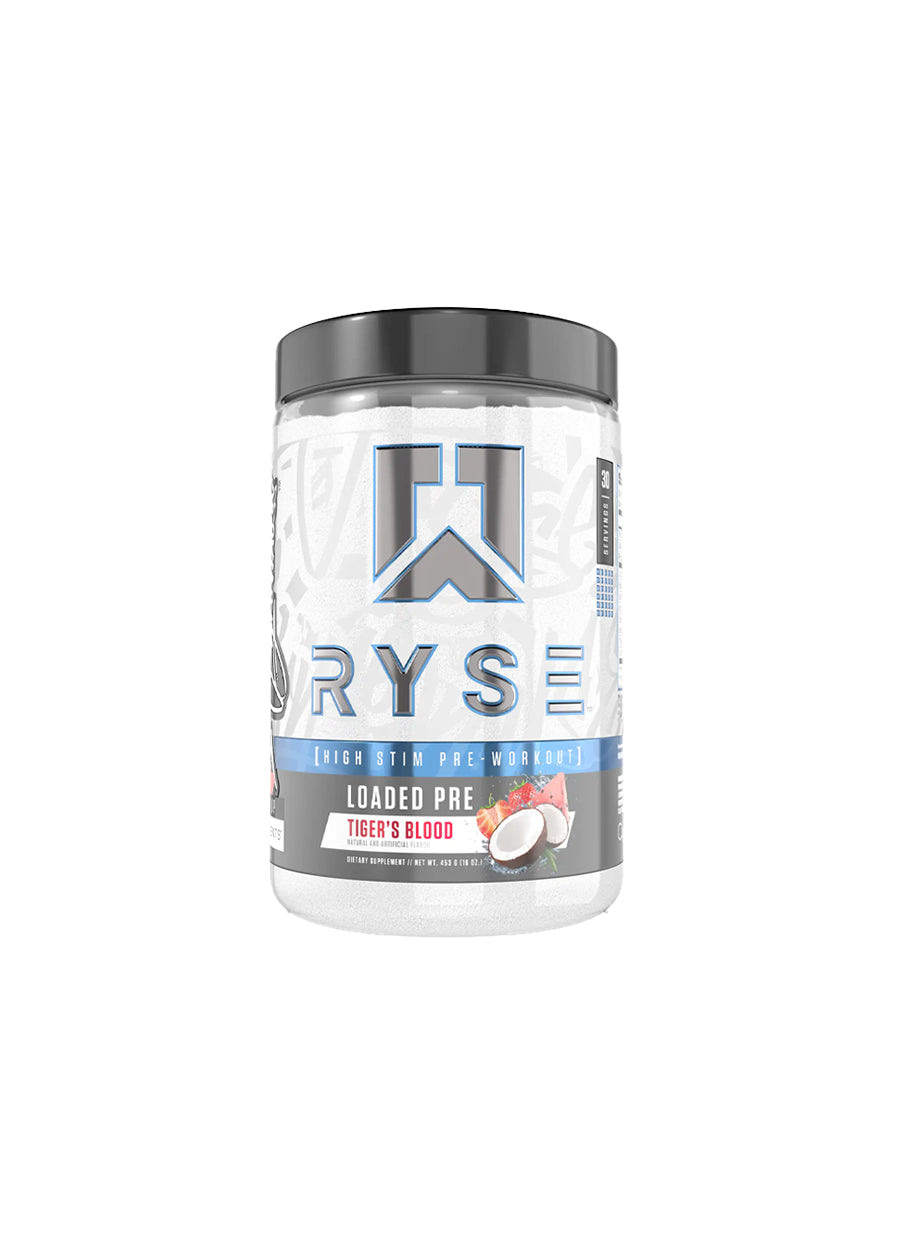 RYSE Supplement Loaded Pre 474g Tiger's Blood Framsida
