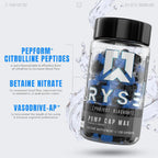 RYSE Pump Cap Max-behållare med genomskinlig front och svart lock