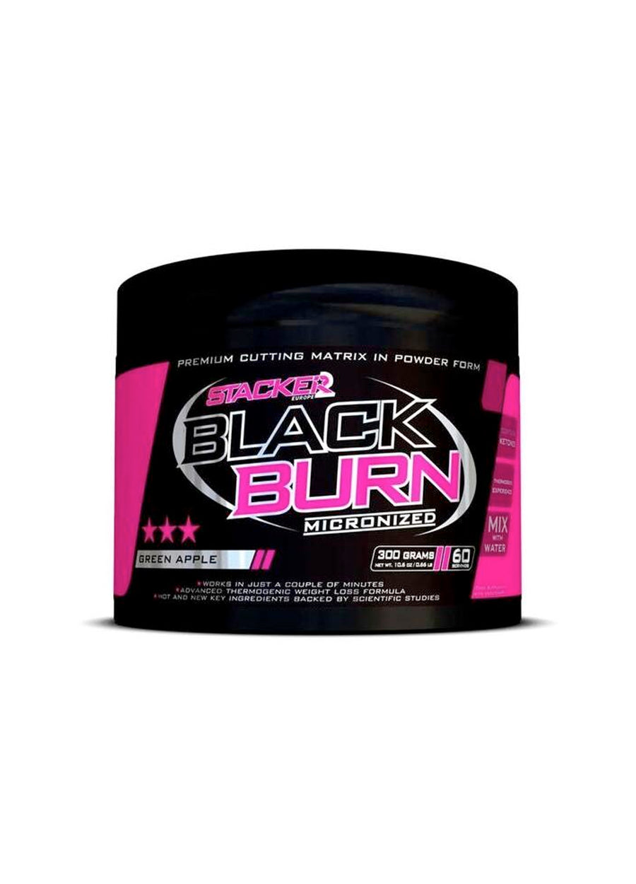 STACKER2 Black Burn Micronized 300g Framsida