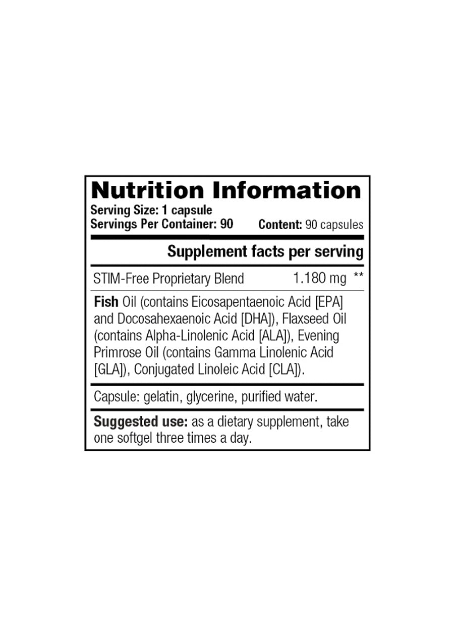 STACKER2 Black Burn STIM-Free 90 Kapslar innehåll