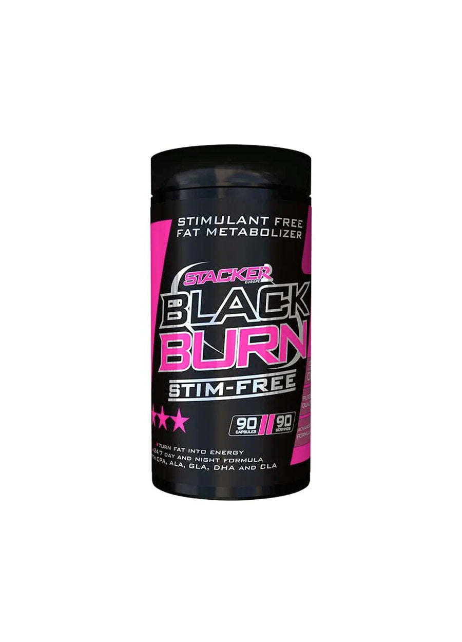 STACKER2 Black Burn STIM-Free 90 Kapslar framsida