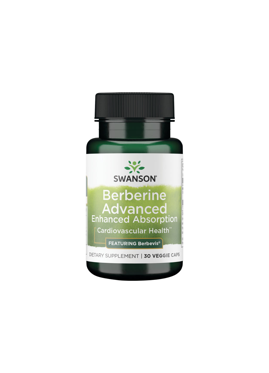 Swanson Berberine Advanced Enhanced Absorption 30 Kapslar Framsida