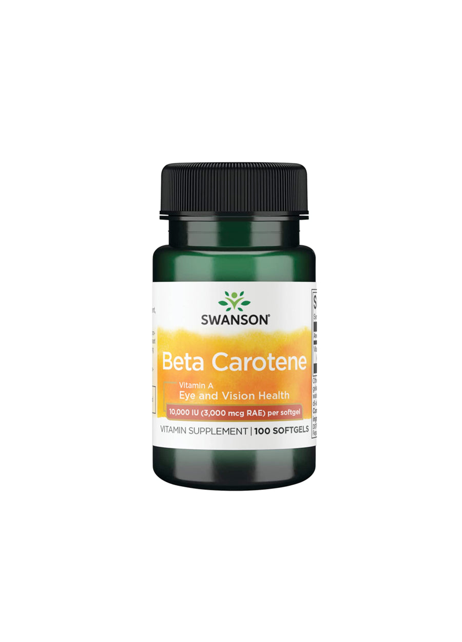 Swanson Beta-Carotene (Vitamin A) 10 000 IU 250 Kapslar