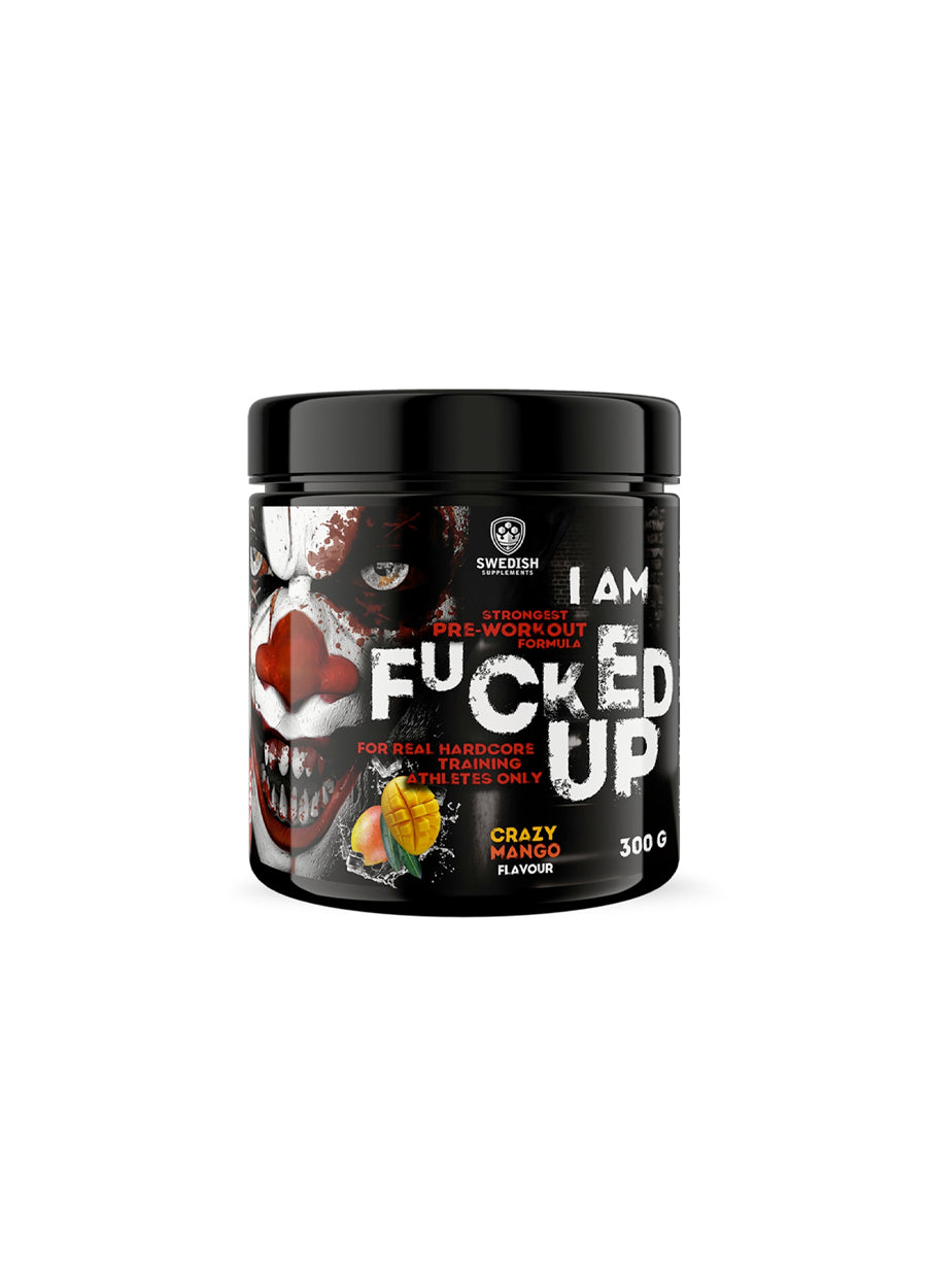 Swedish Supplements F*cked Up Joker Edition PWO 300g Crazy Mango Framsida