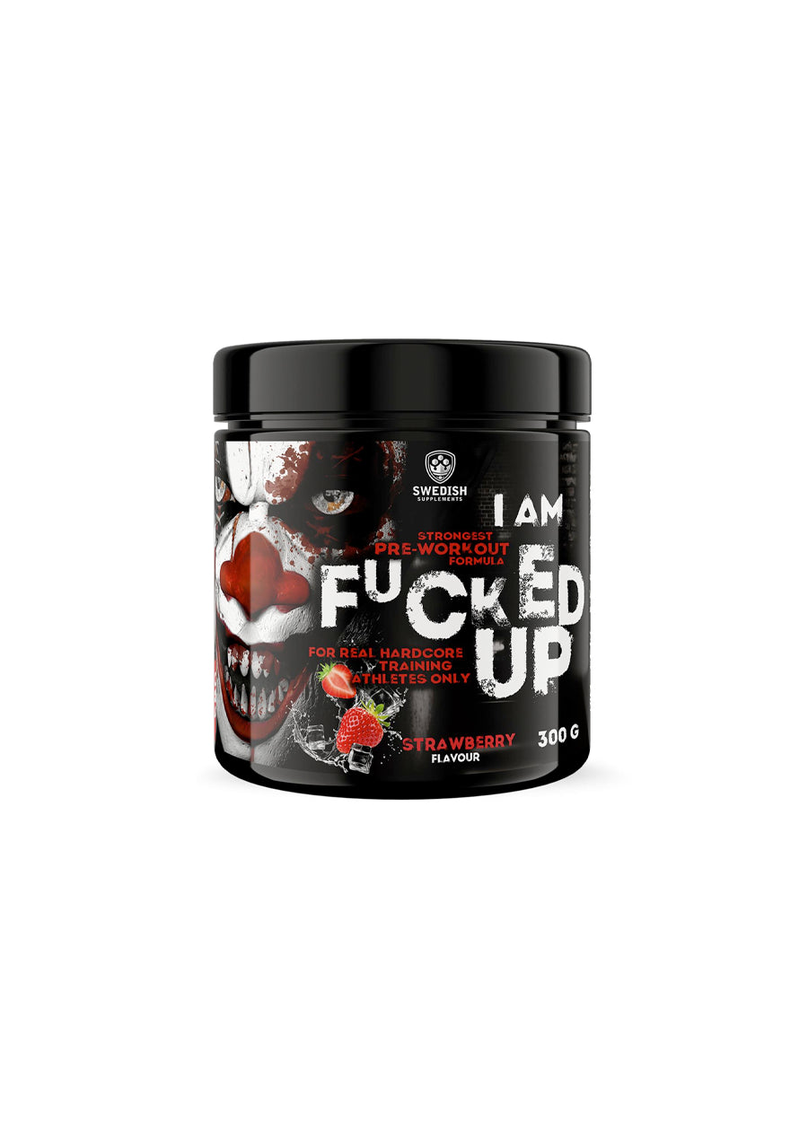 Swedish Supplements F*cked Up Joker Edition PWO 300g Strawberry Framsida