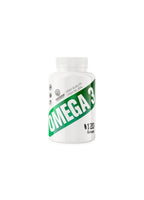 Omega-3 kapselburk med grön etikett, vit burk, 120 kapslar