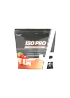 JP Iso Pro vassleproteinisolat 1,8 kg, jordgubb–cheesecakeförpackning
