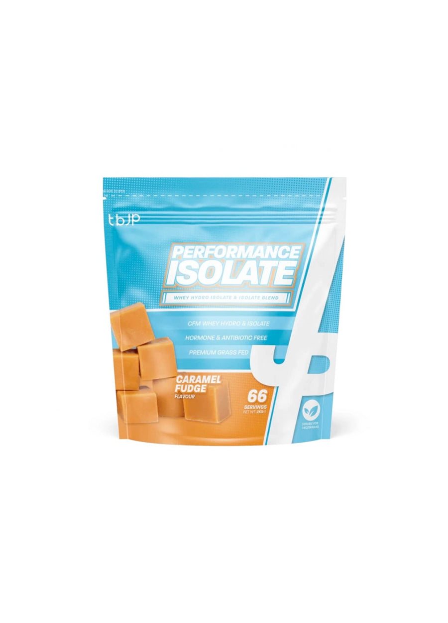 Trained by JP Performance Isolate Vassleproteinisolat 2kg Caramel Fudge Framsida