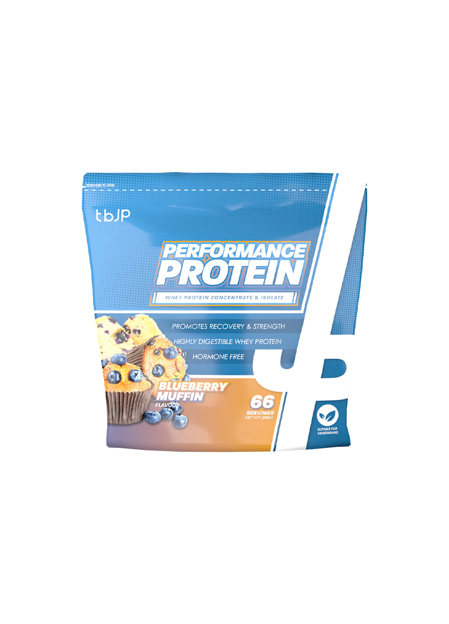 Trained by JP Performance Protein 2000g Blueberry Muffin Framsida