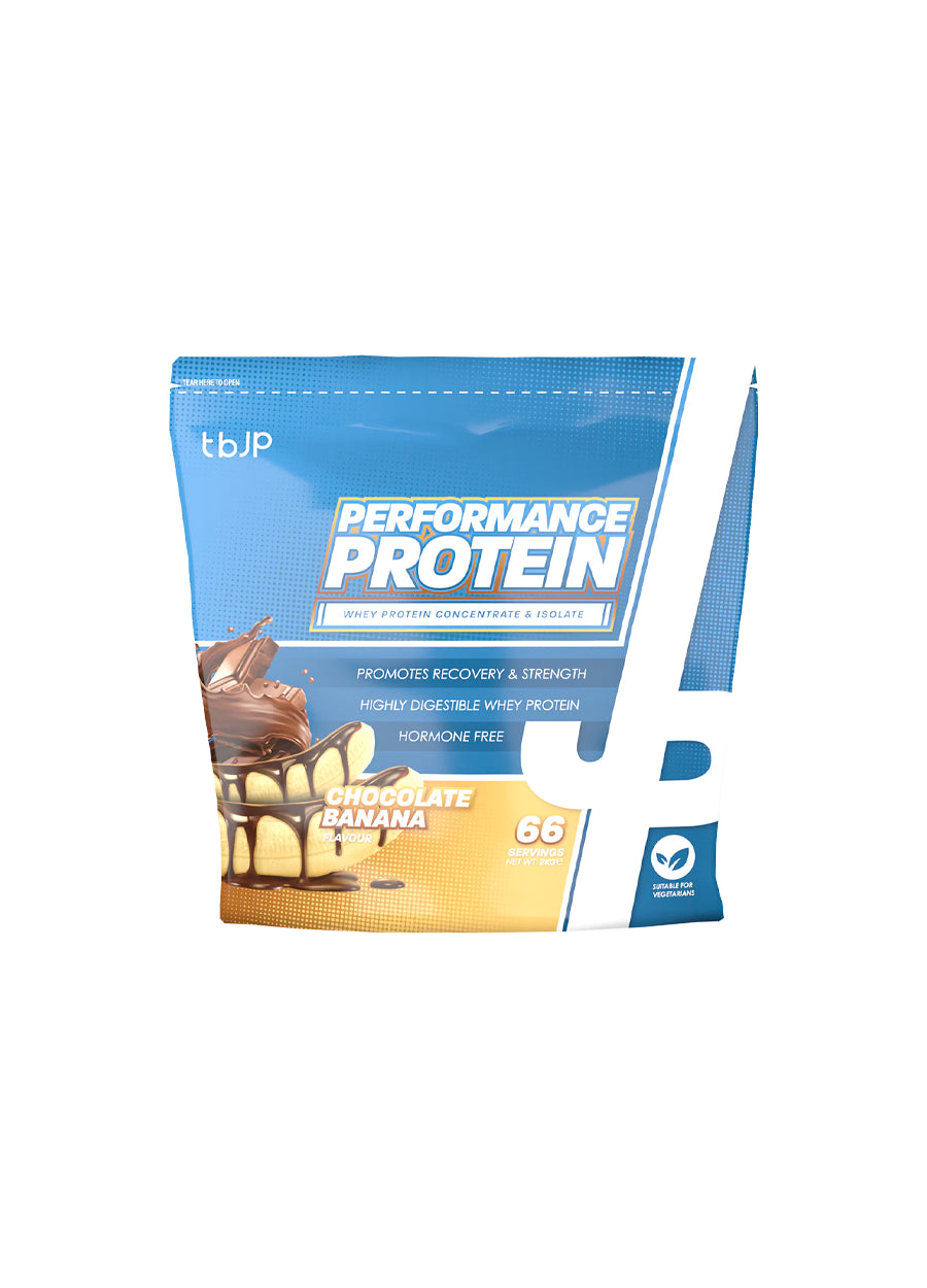 Trained by JP Performance Protein 2000g Chocolate Banana framsida