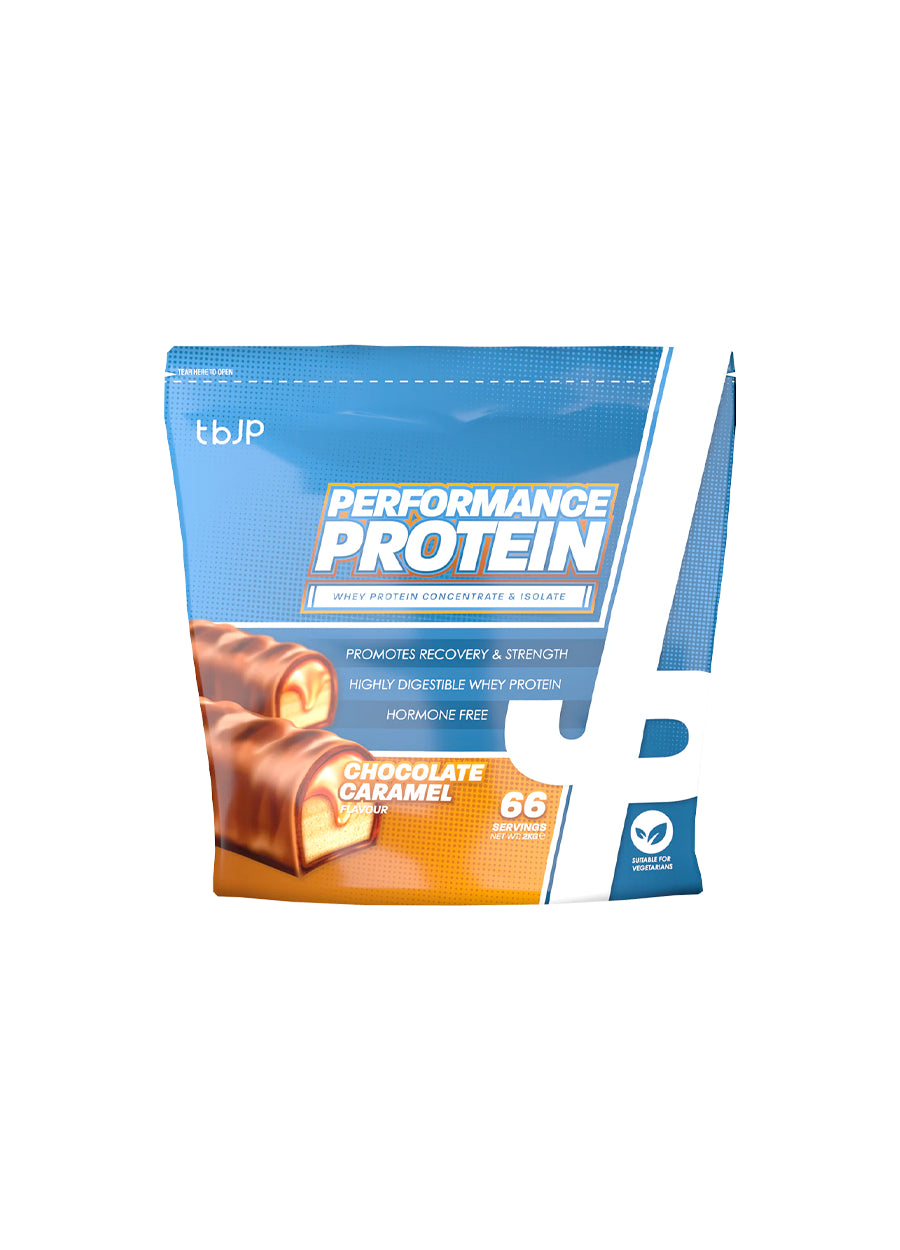 Trained by JP Performance Protein 2000g Chocolate Caramel framsida