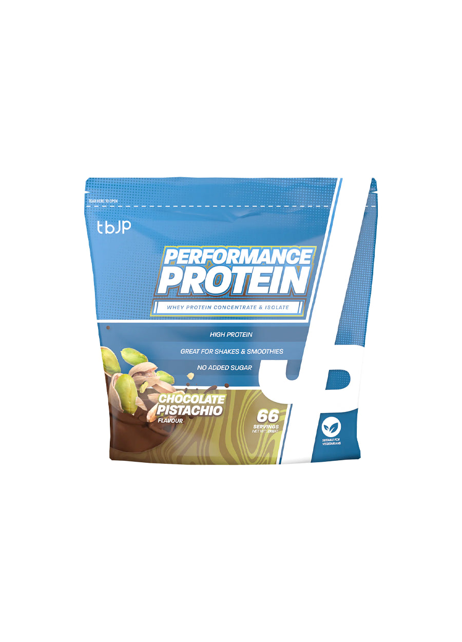 Trained by JP Performance Protein 2000g Chocolate Pistachio Framsida