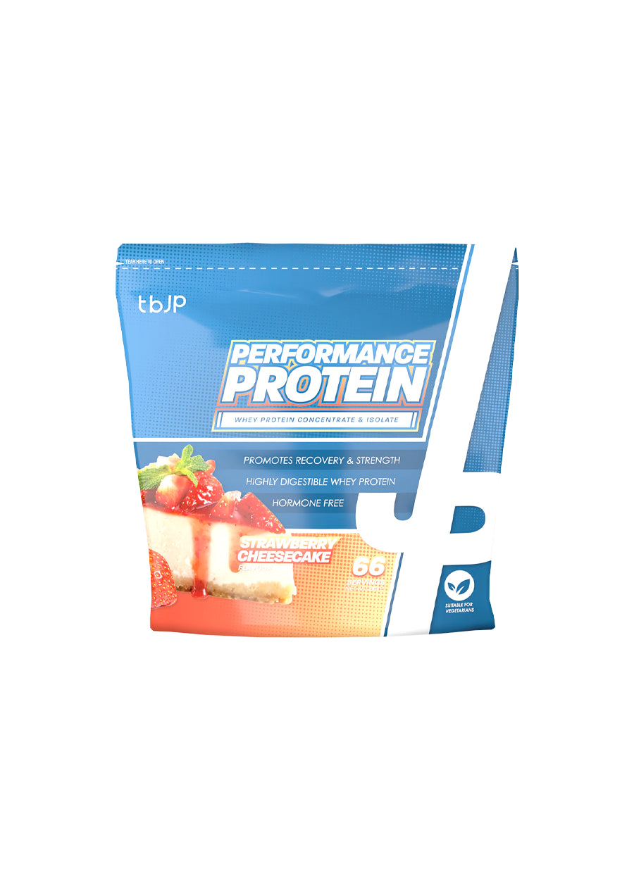 Trained by JP Performance Protein 2000g Strawberry Cheesecake Framsida