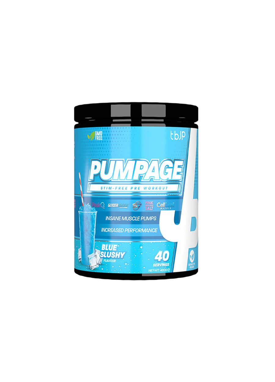 Trained by JP Pumpage 400g Blue Slushy Framsida