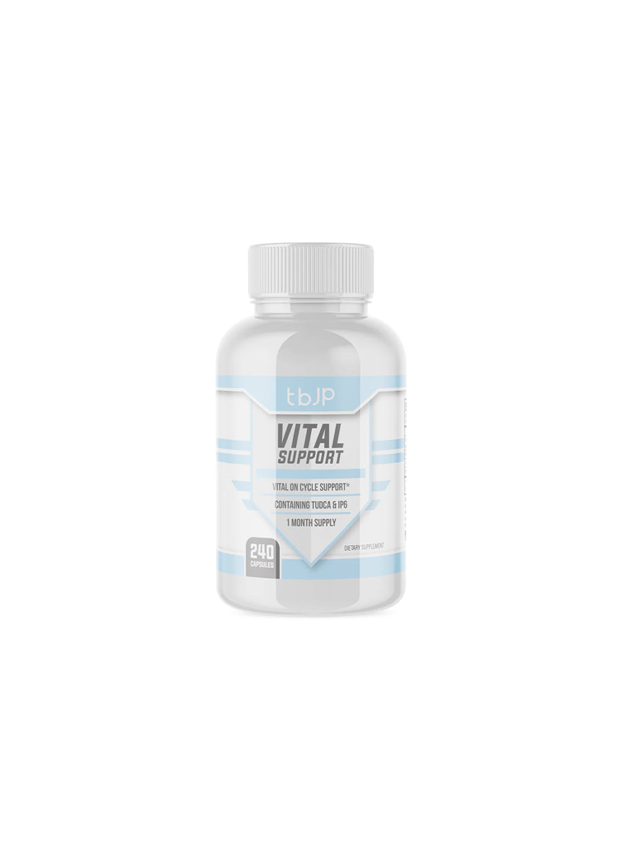 Vital Support-kapslar i vit plastburk med blå etikett, 240 st.