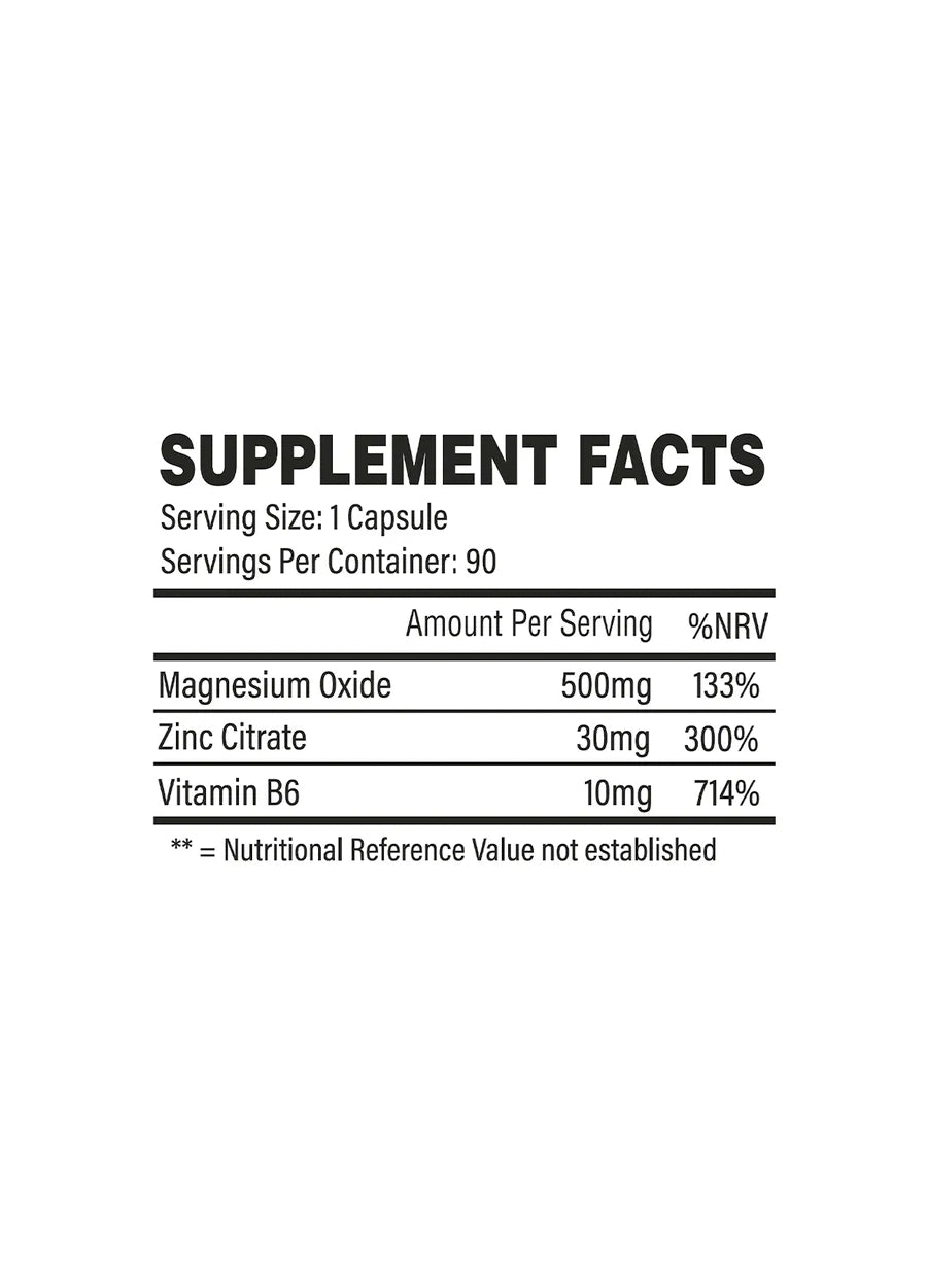 Trained by JP ZMA 90 Kapslar Innehåll