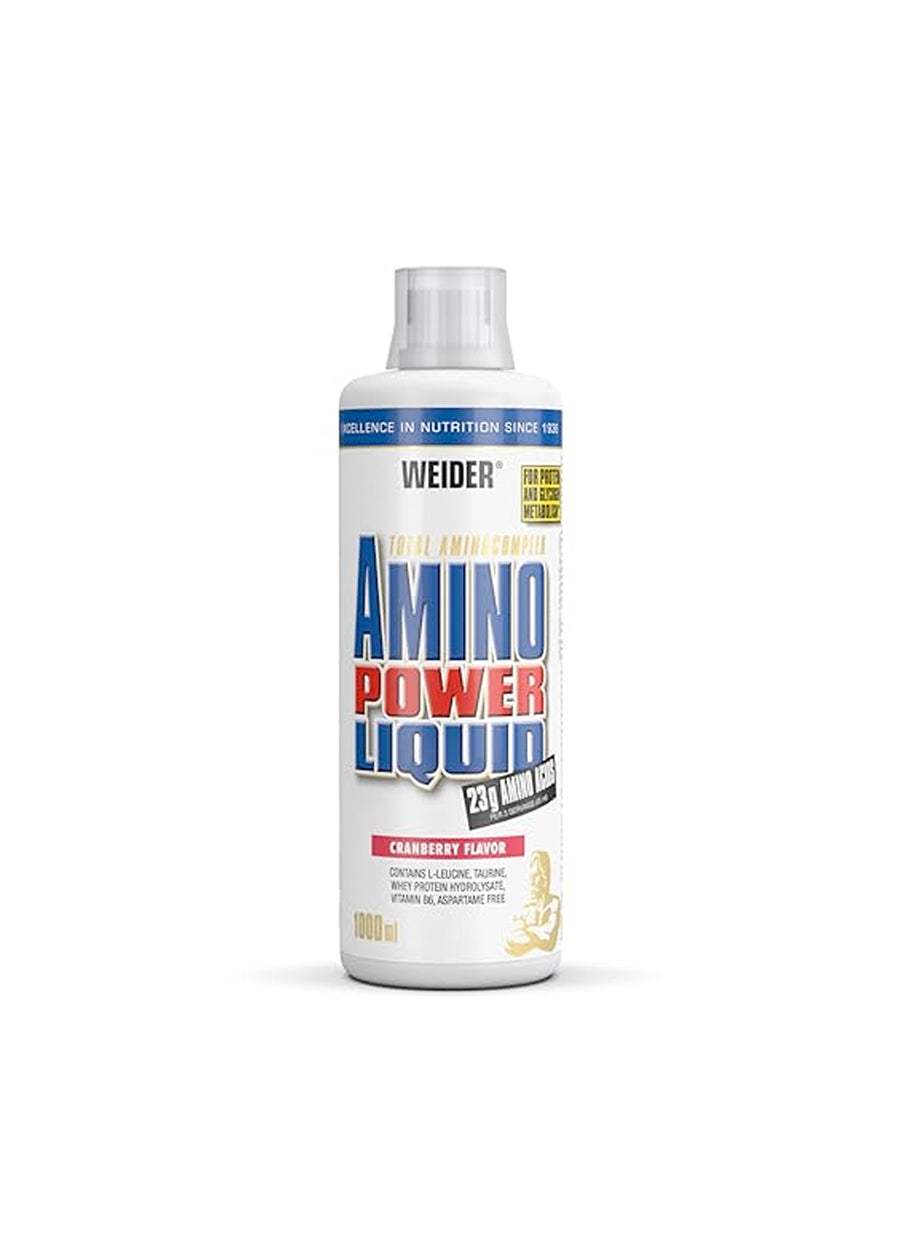Weider Amino Power Liquid 1000ml Cranberry Framsida