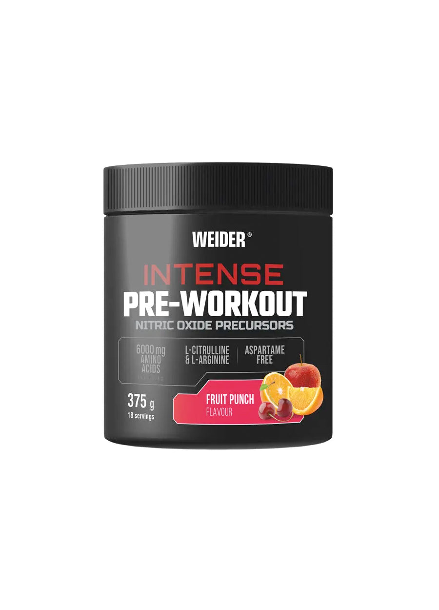 Weider Intense Pre-Workout 375g Fruit Punch Framsida