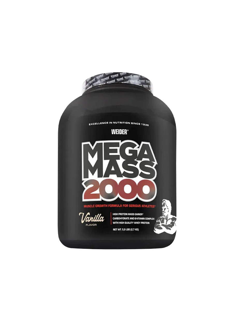 Weider Mega Mass 2000 2700g Vanilla Framsida