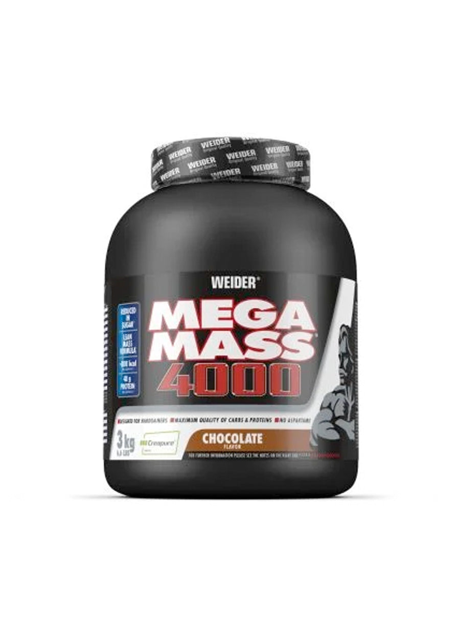 Weider Mega Mass 4000 3000g Chocolate Framsida