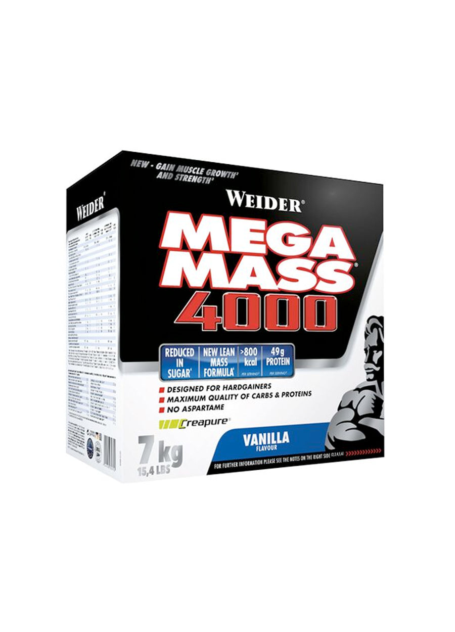 Weider Mega Mass 4000 7000g Vanilla framsida