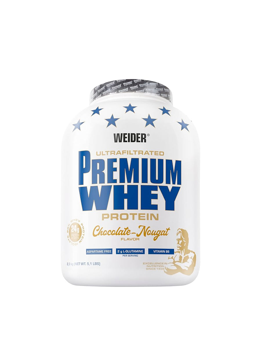 Weider Premium Whey 2300g Chocolate Nougat Framsida