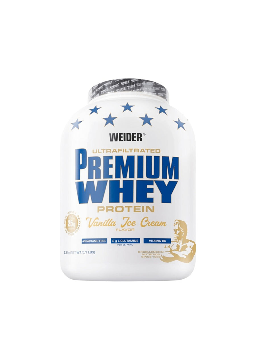 Weider Premium Whey 2300g Vanilla Ice Cream Framsida