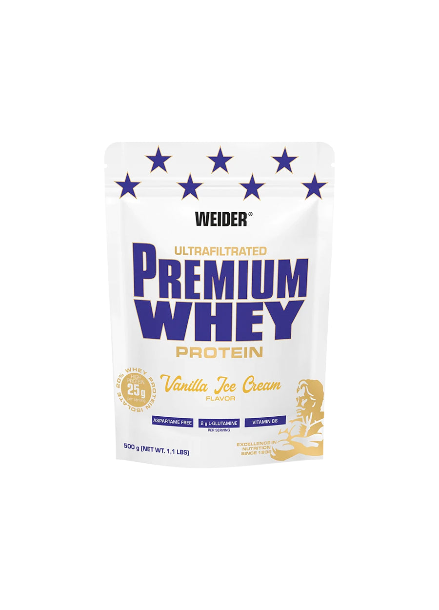 Weider Premium Whey 500g Vanilla Ice Cream Framsida