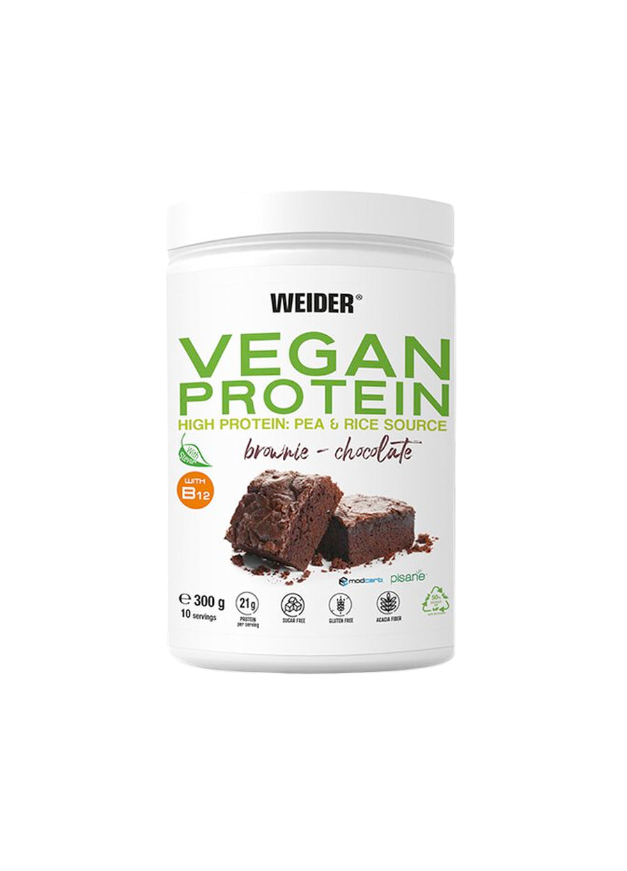 Weider Vegan Protein 300g Brownie Chocolate Framsida