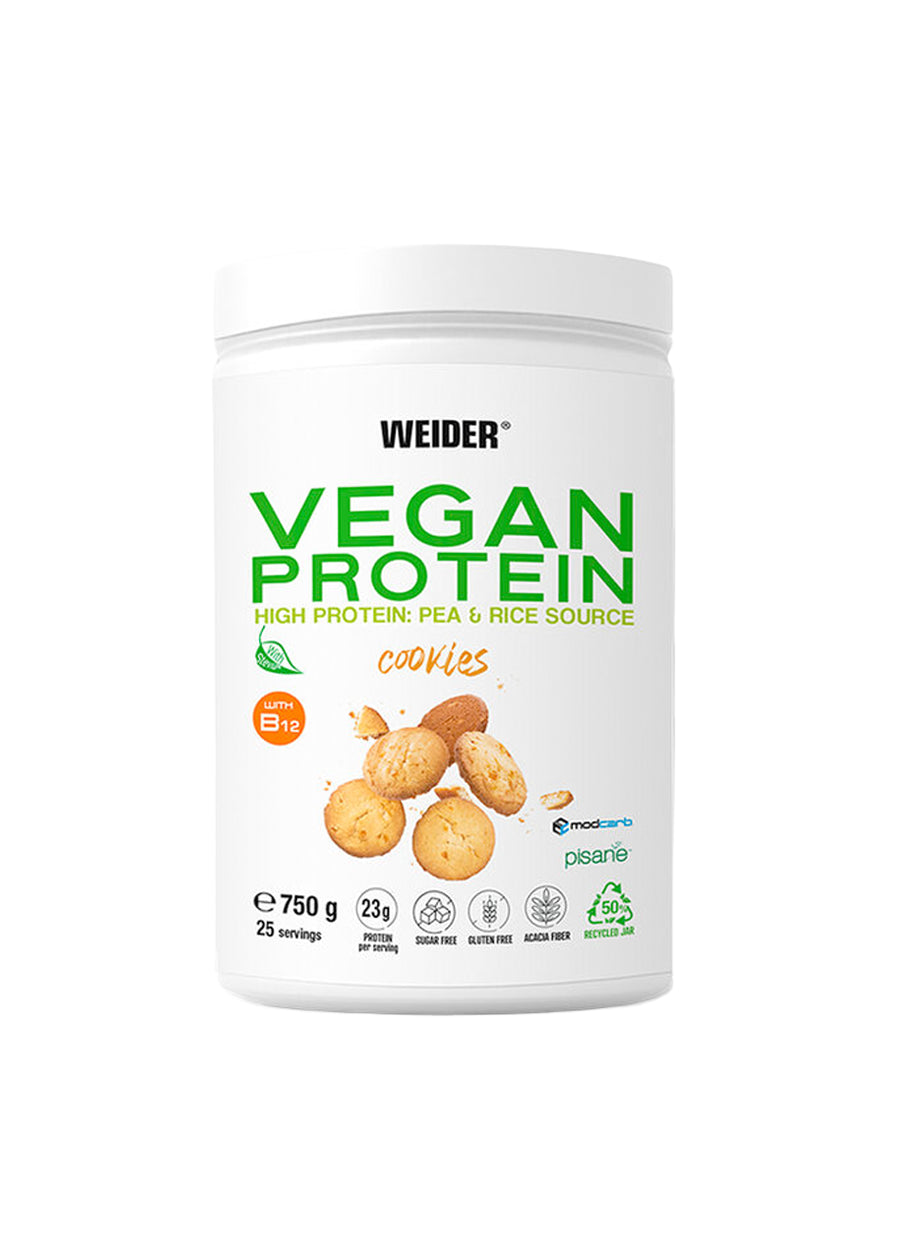 Weider Vegan Protein 750g Cookies Framsida