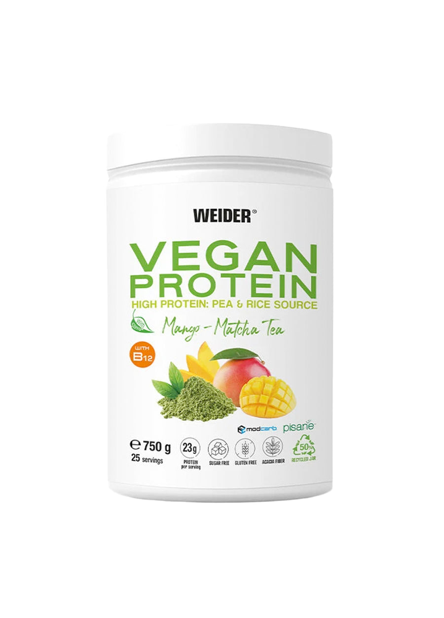 Weider Vegan Protein 750g Mango & Matcha Tea Framsida