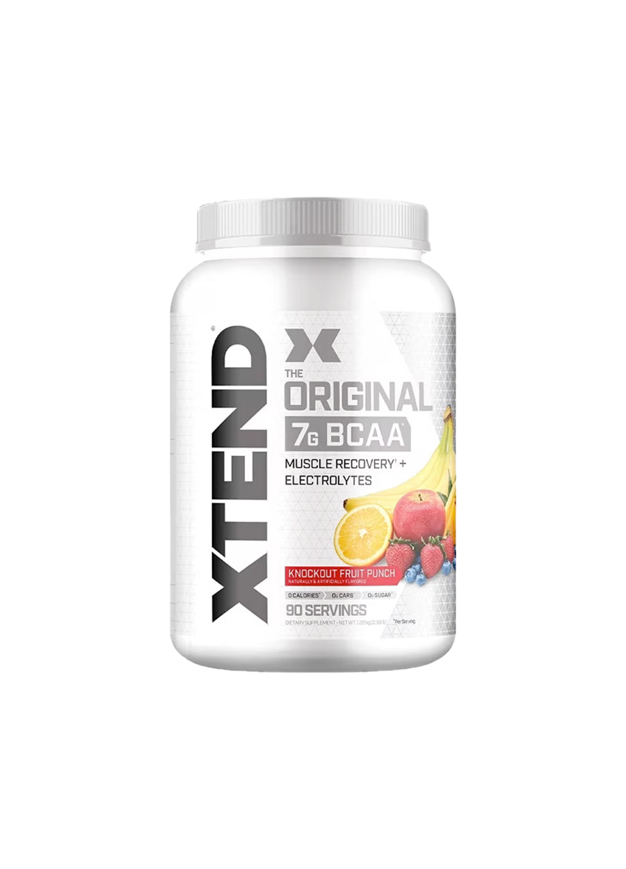 Xtend BCAA 90 Serveringar Knockout Fruit Punch Framsida